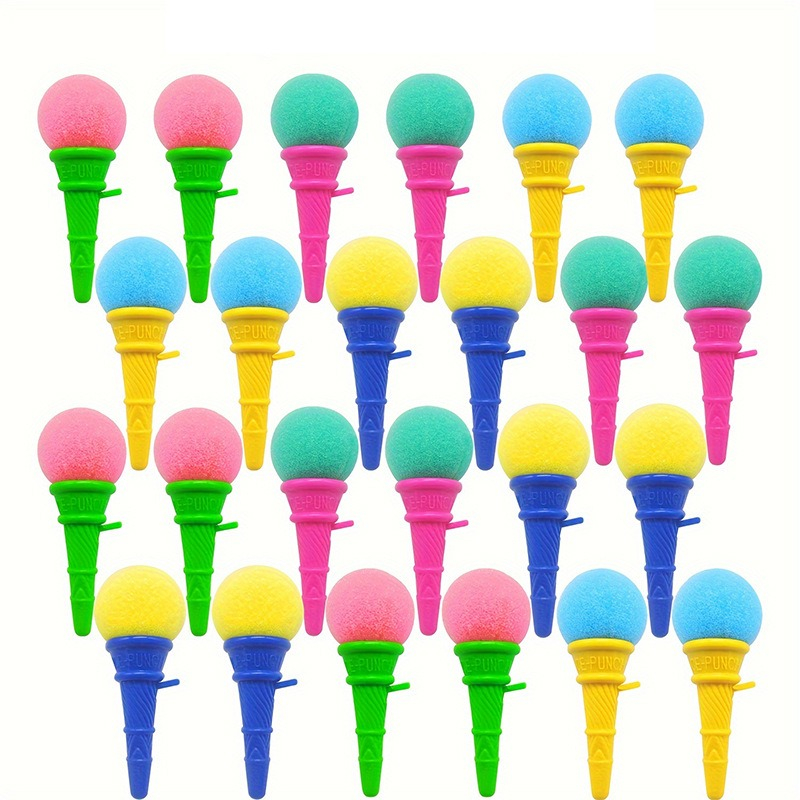 Party Games No Supplies - Mini Ice Cream Shooters Colorful Sponge