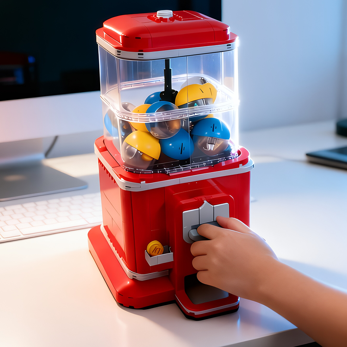 Party Games Graduation Ideas - Gashapon Creative Retro Game Vending Figure