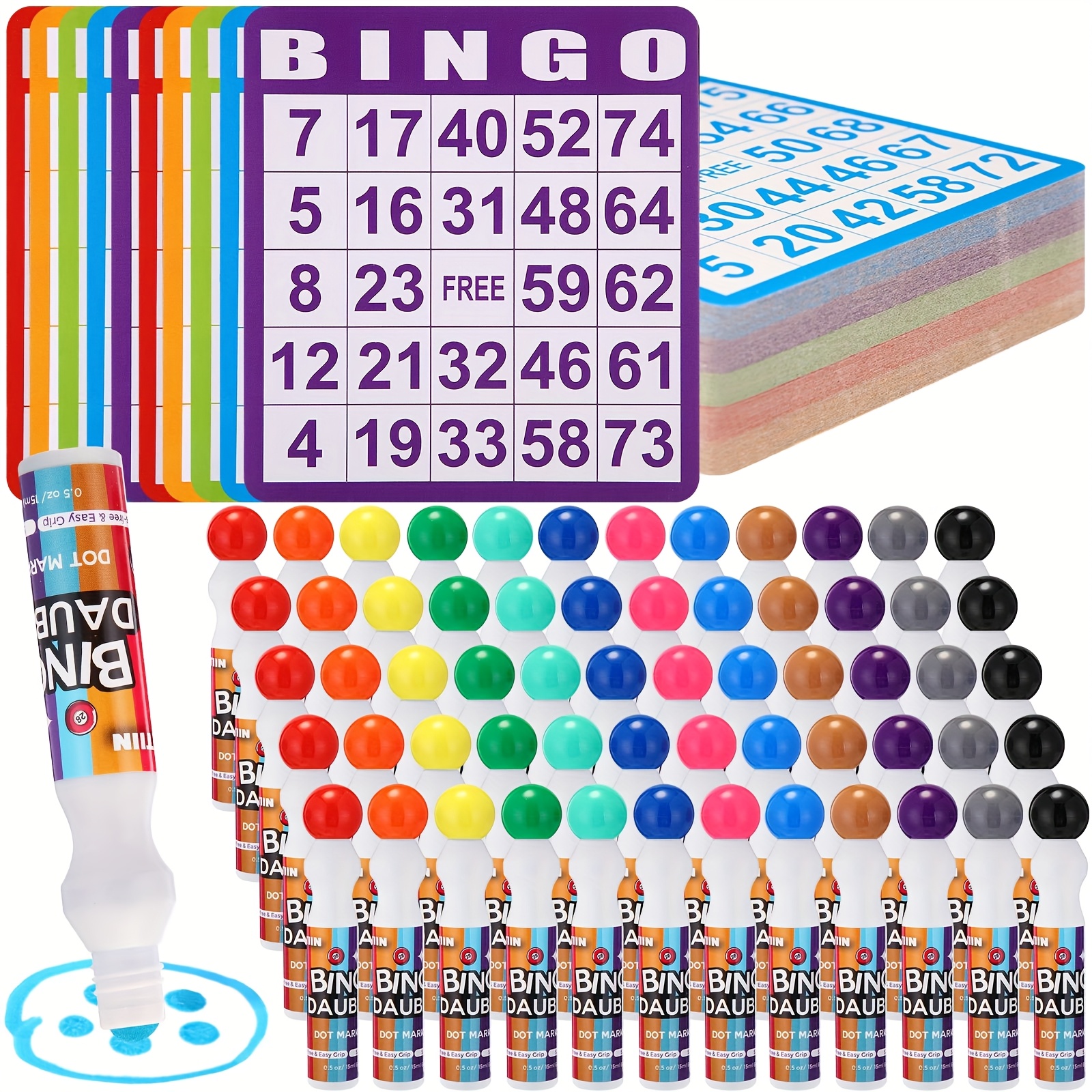 Party Family Games - Set of 148 Bingo Game Cards
