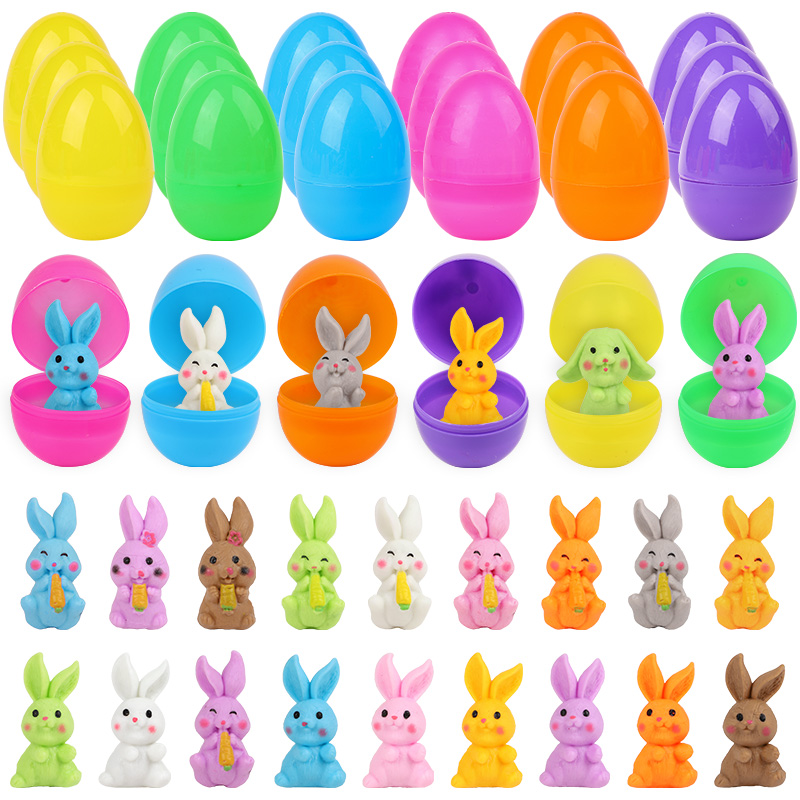 24Pcs Easter Egg With Rabbit F - Party Games No Supplies のレビューと価格