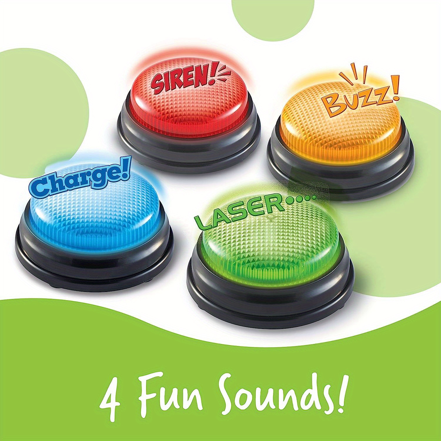 4pcs Lights and Sounds Buzzers - Party Family Games のレビューと価格
