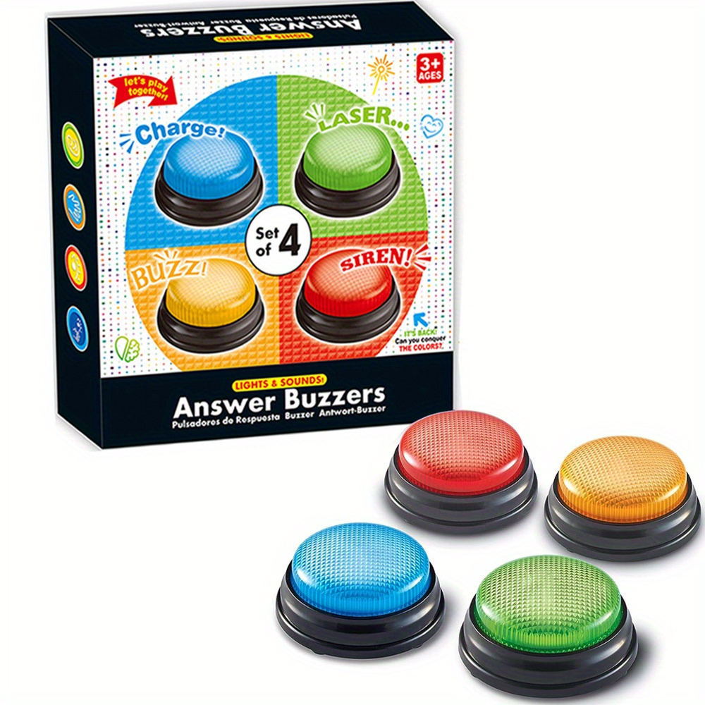 4pcs Lights and Sounds Buzzers - Party Family Games のレビューと価格