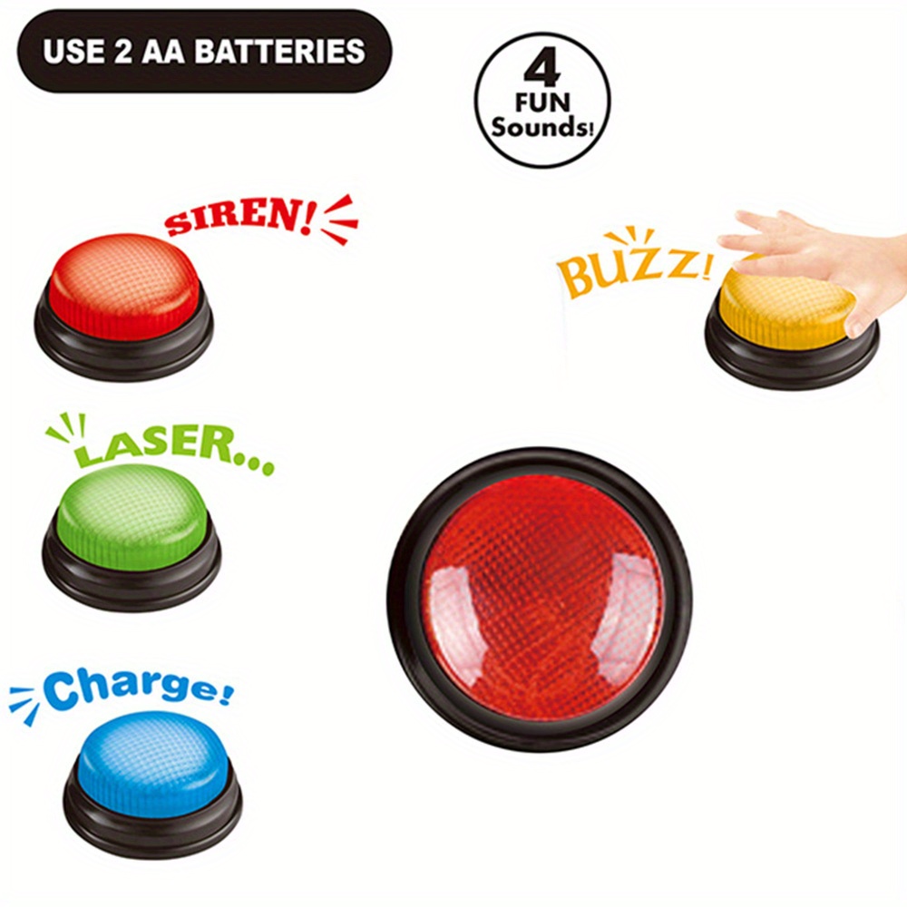 4pcs Lights and Sounds Buzzers - Party Family Games のレビューと価格