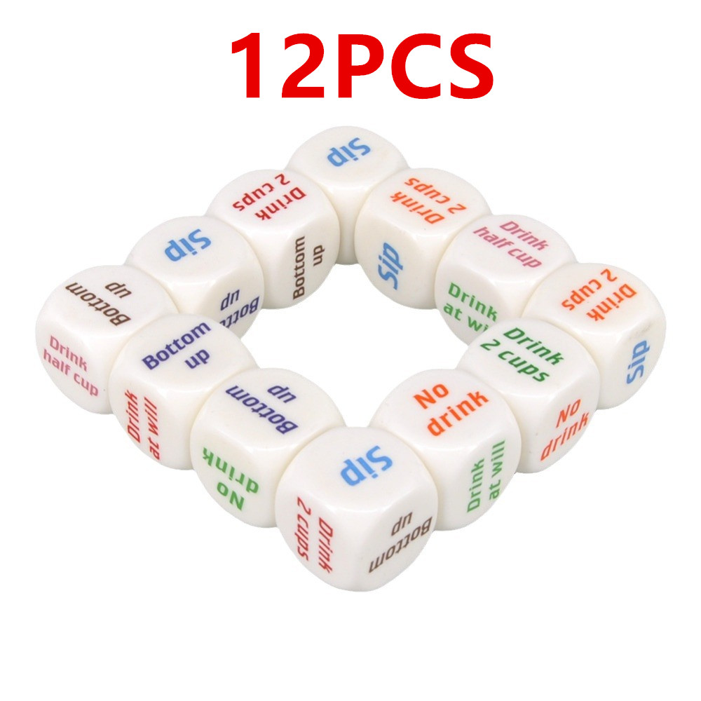 12Pcs Drinking Dice Rolling De - Party Games Bachelorette のレビューと価格
