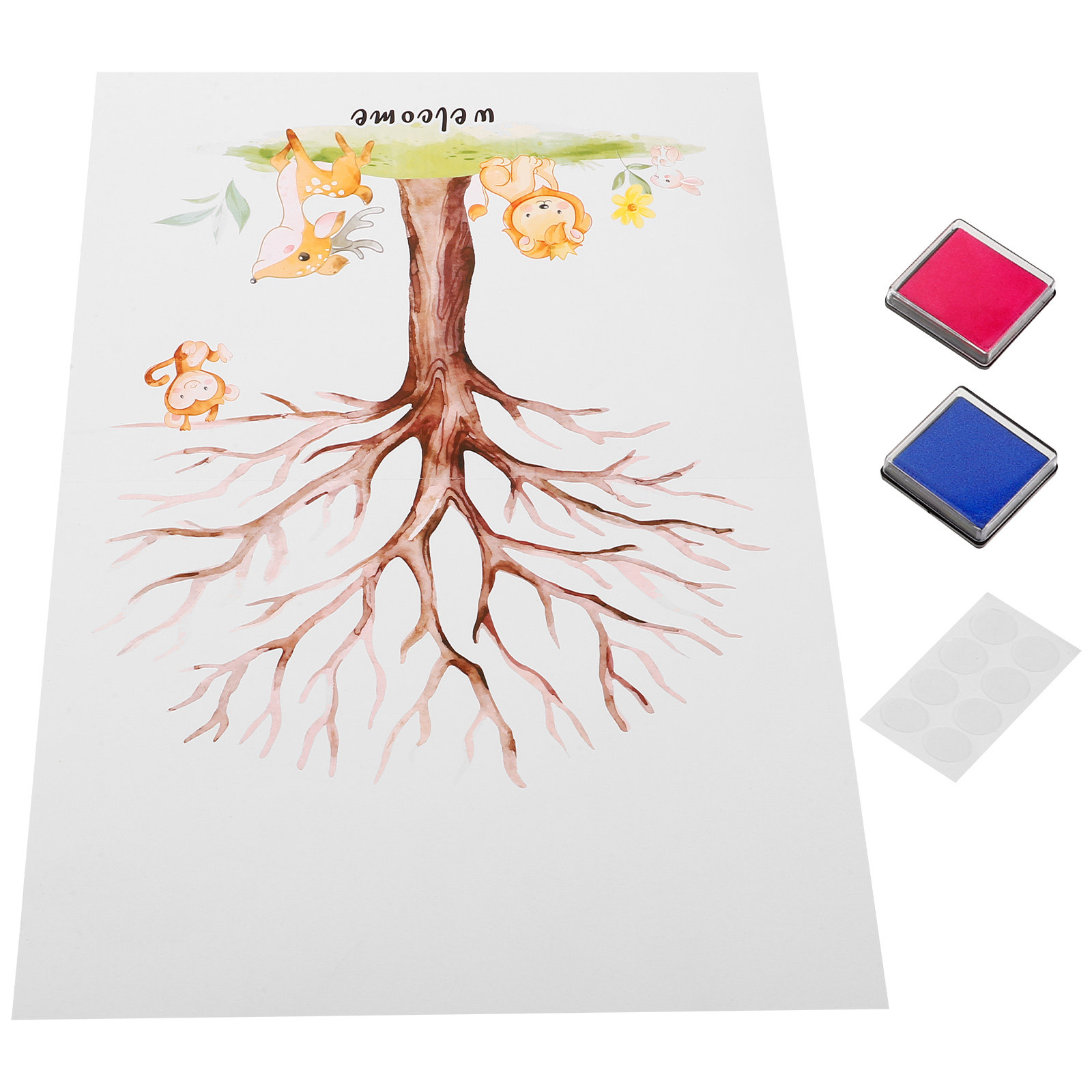 1Set Fingerprint Tree Guest Bo - Book Party Games のレビューと価格