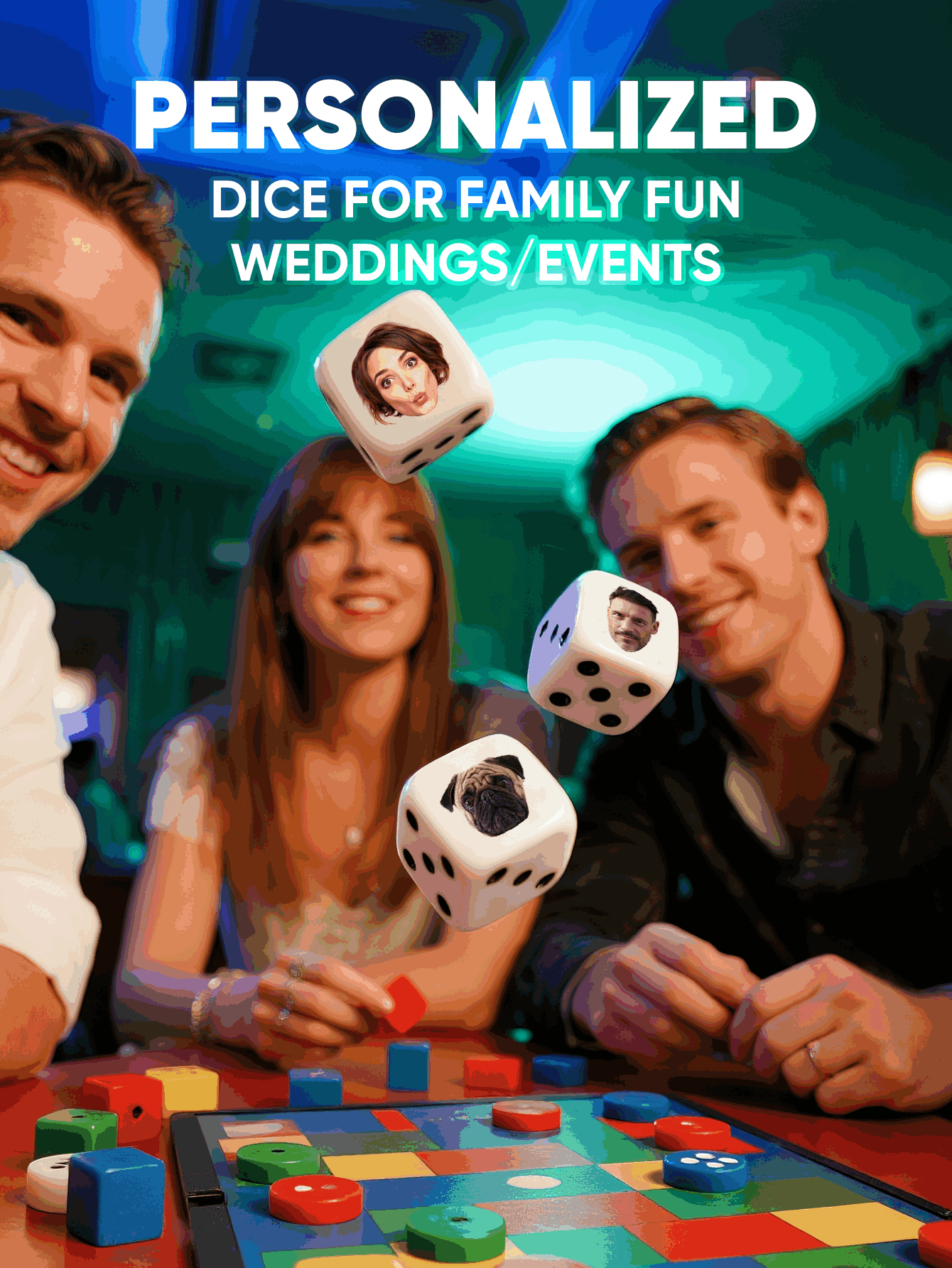 Custom Face Dice Personalized  - Party Games Graduation のレビューと価格