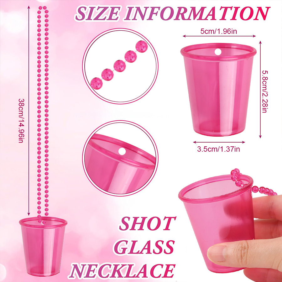 12pcs Beaded Necklace Plastic  - Party Games Bachelorette のレビューと価格