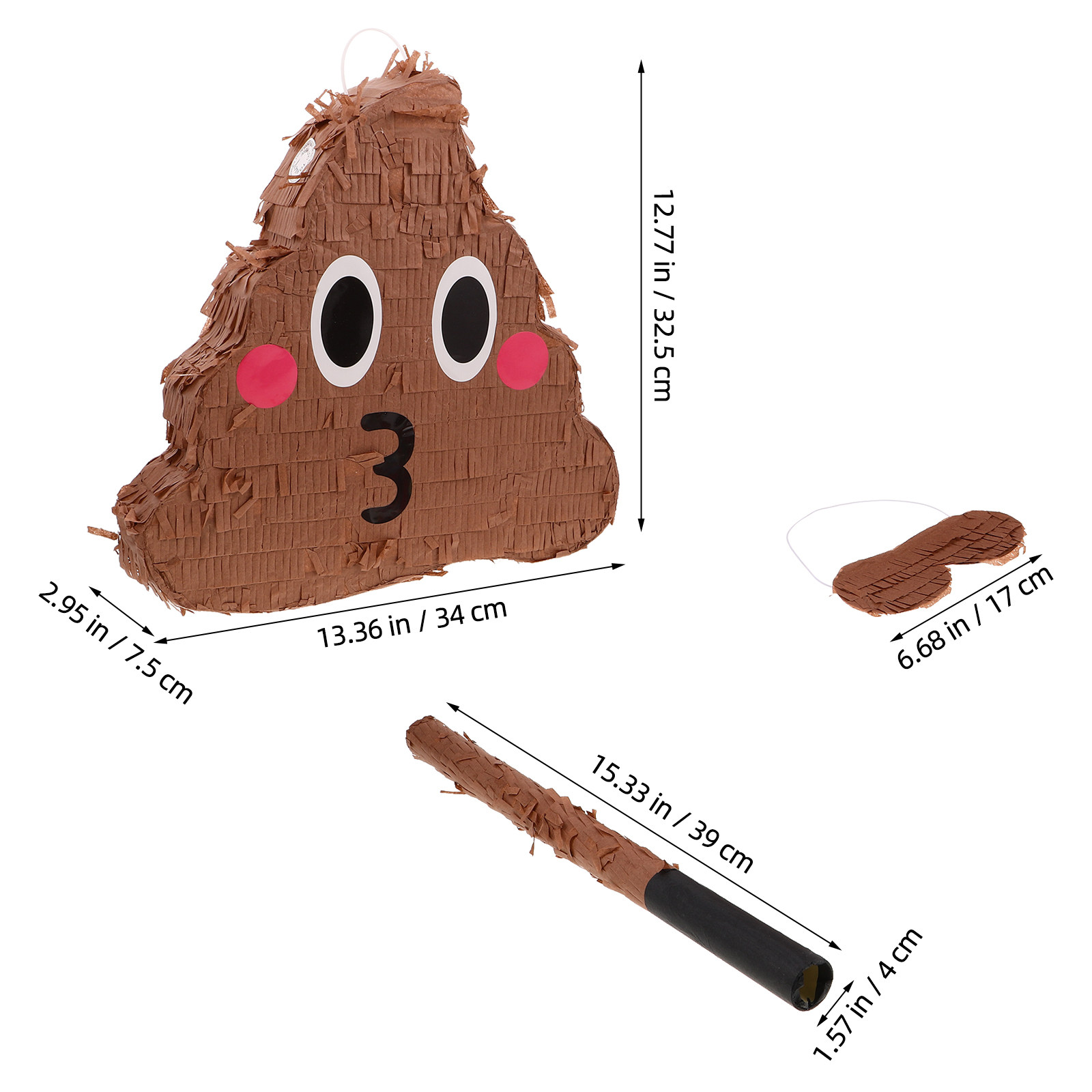 1Set Poop Party Pinata for Bir - Party Family Games のレビューと価格