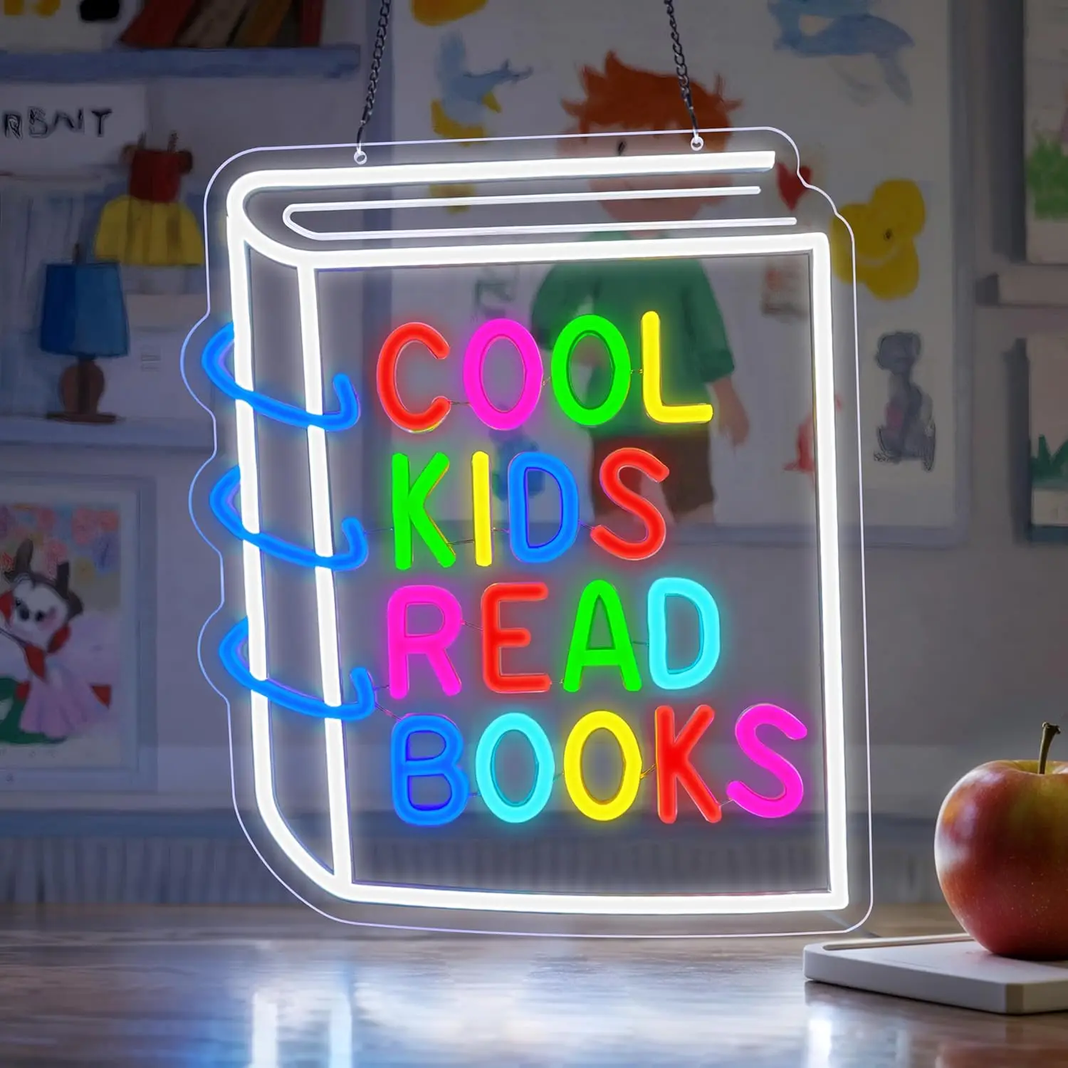 Cool Kids Read Books Neon Sign - Book Party Games のレビューと価格