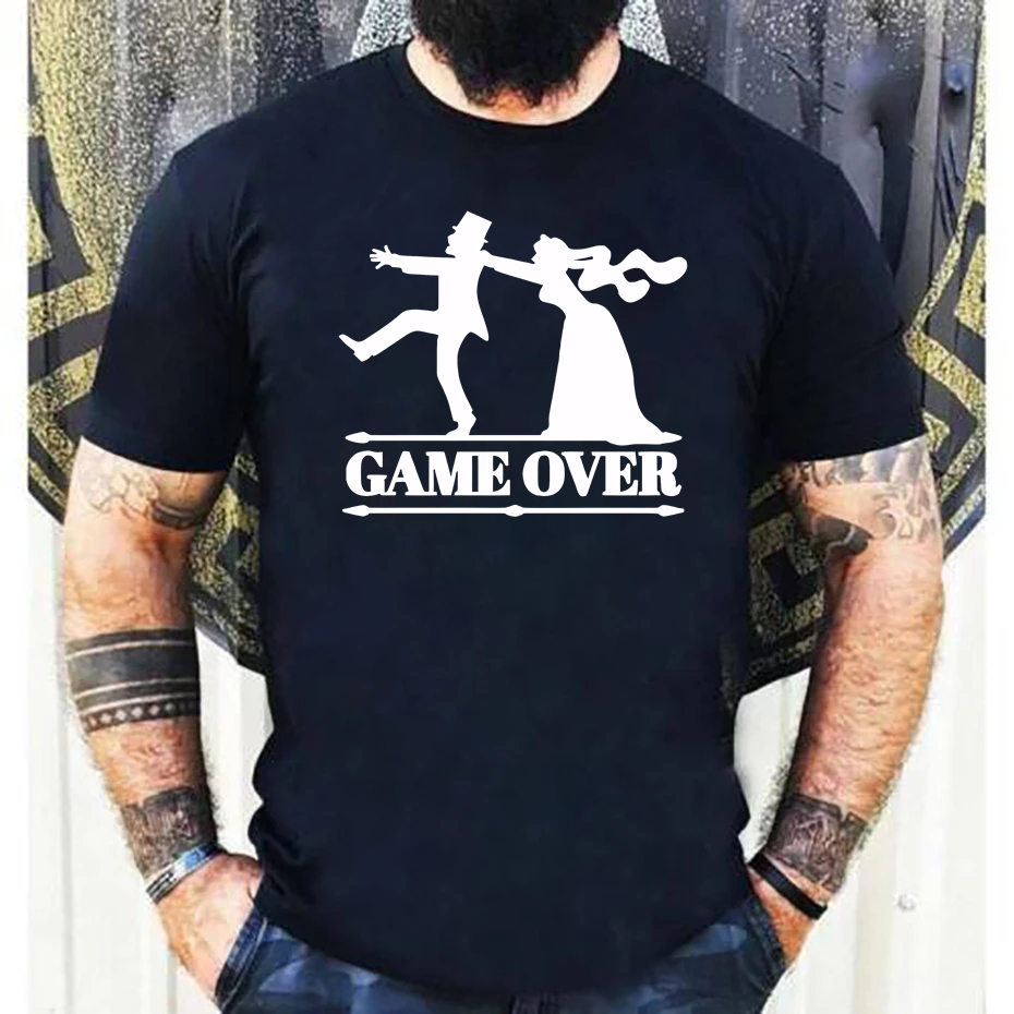 Game Over Tees Men Bride Tops  - Party Games Bachelorette のレビューと価格