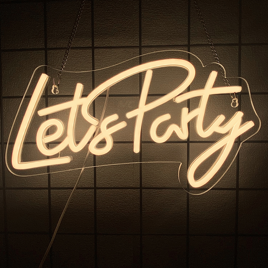 Let'S Party Series Neon Sign F - Party Games Bachelorette のレビューと価格
