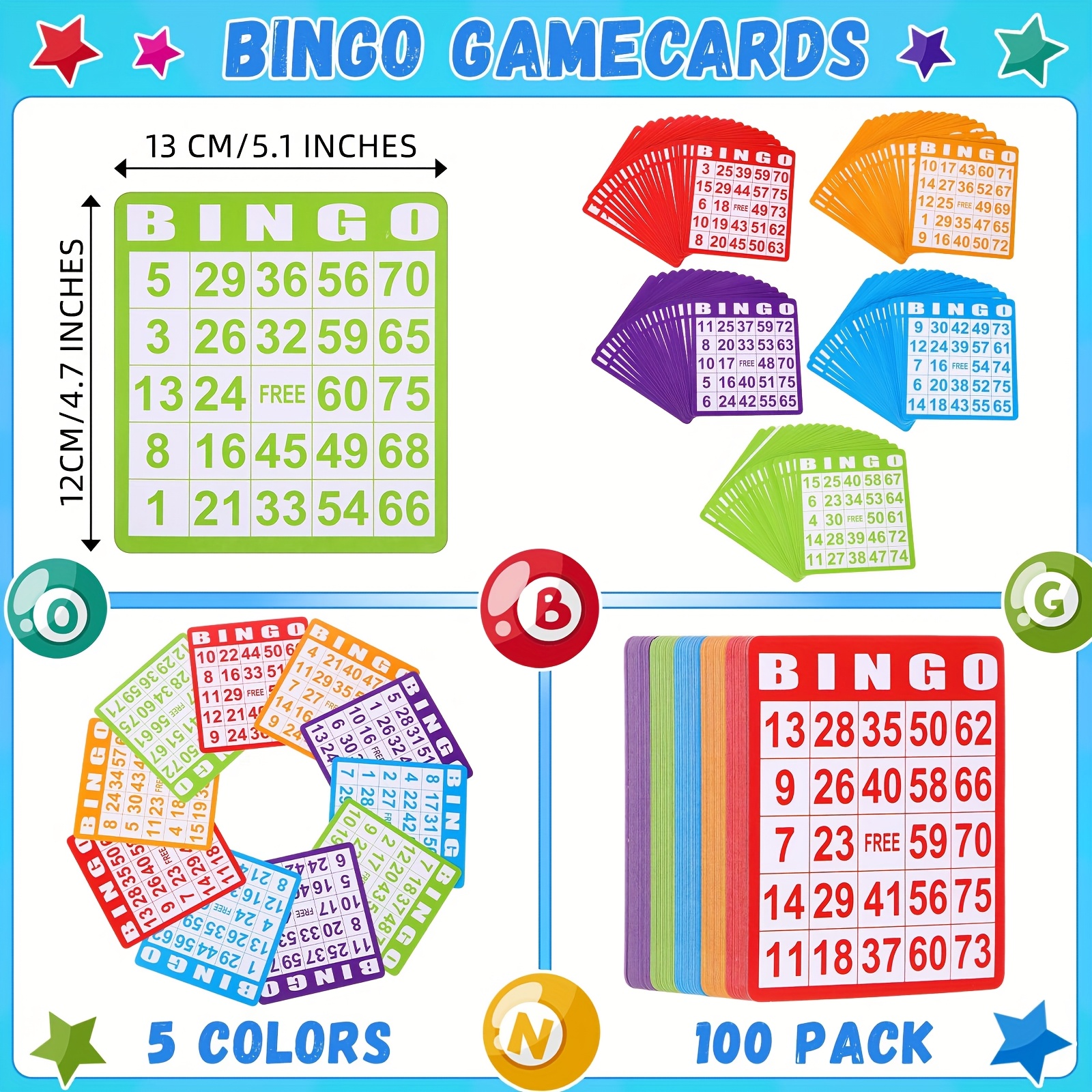Set of 148 Bingo Game Cards in - Party Family Games のレビューと価格