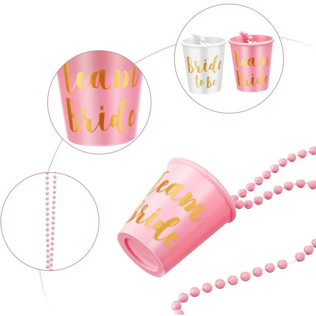 12pcs Team Bride Shot Glass Ne - Party Games Bachelorette のレビューと価格