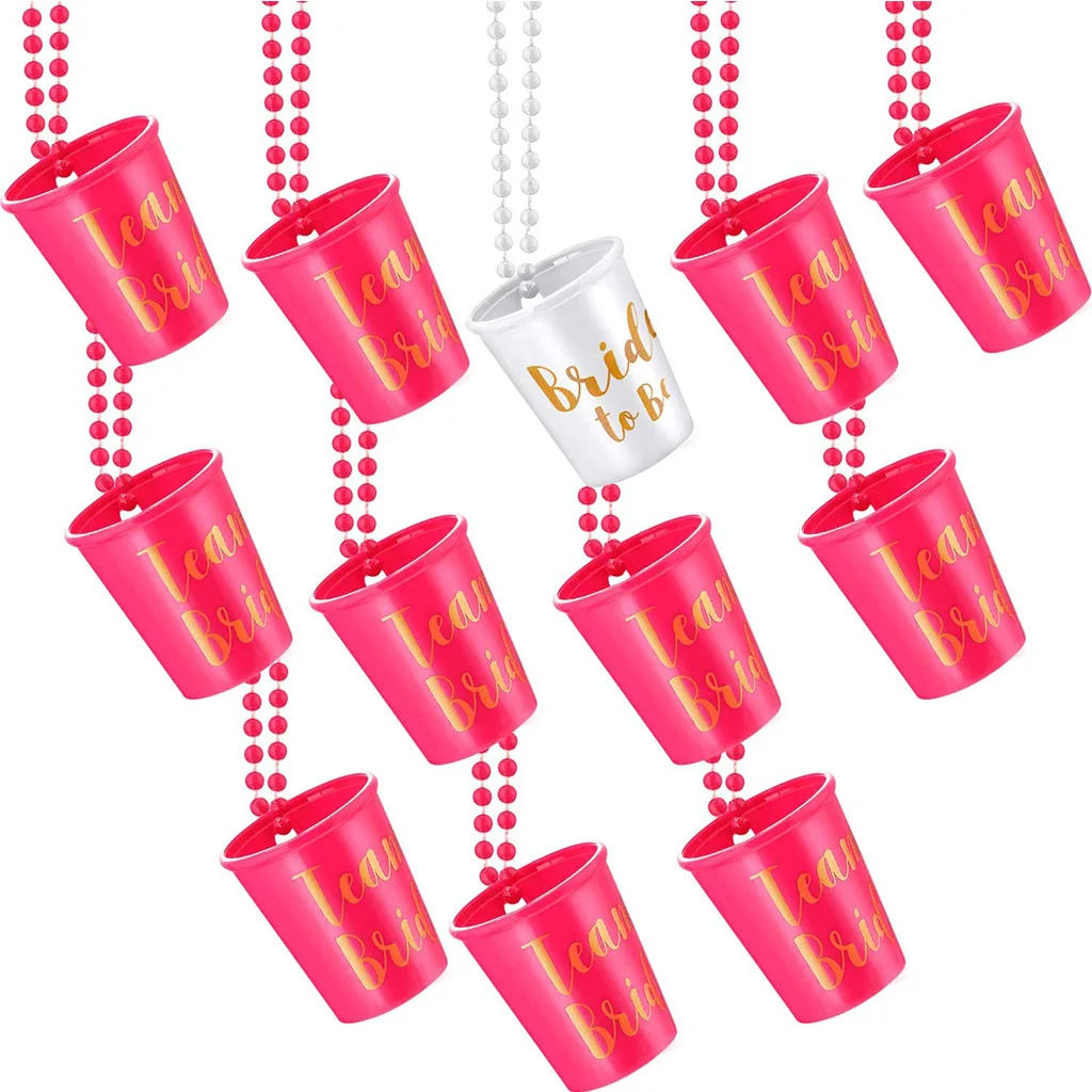 12pcs Team Bride Shot Glass Ne - Party Games Bachelorette のレビューと価格