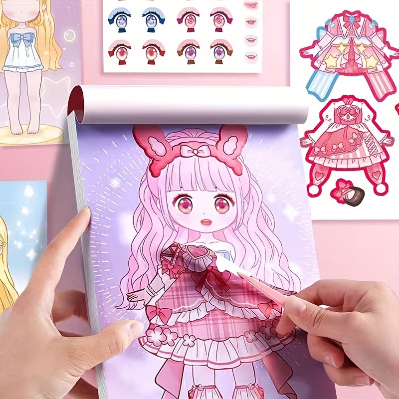 Dress Up Sticker Book Girl Sti - Book Party Games のレビューと価格