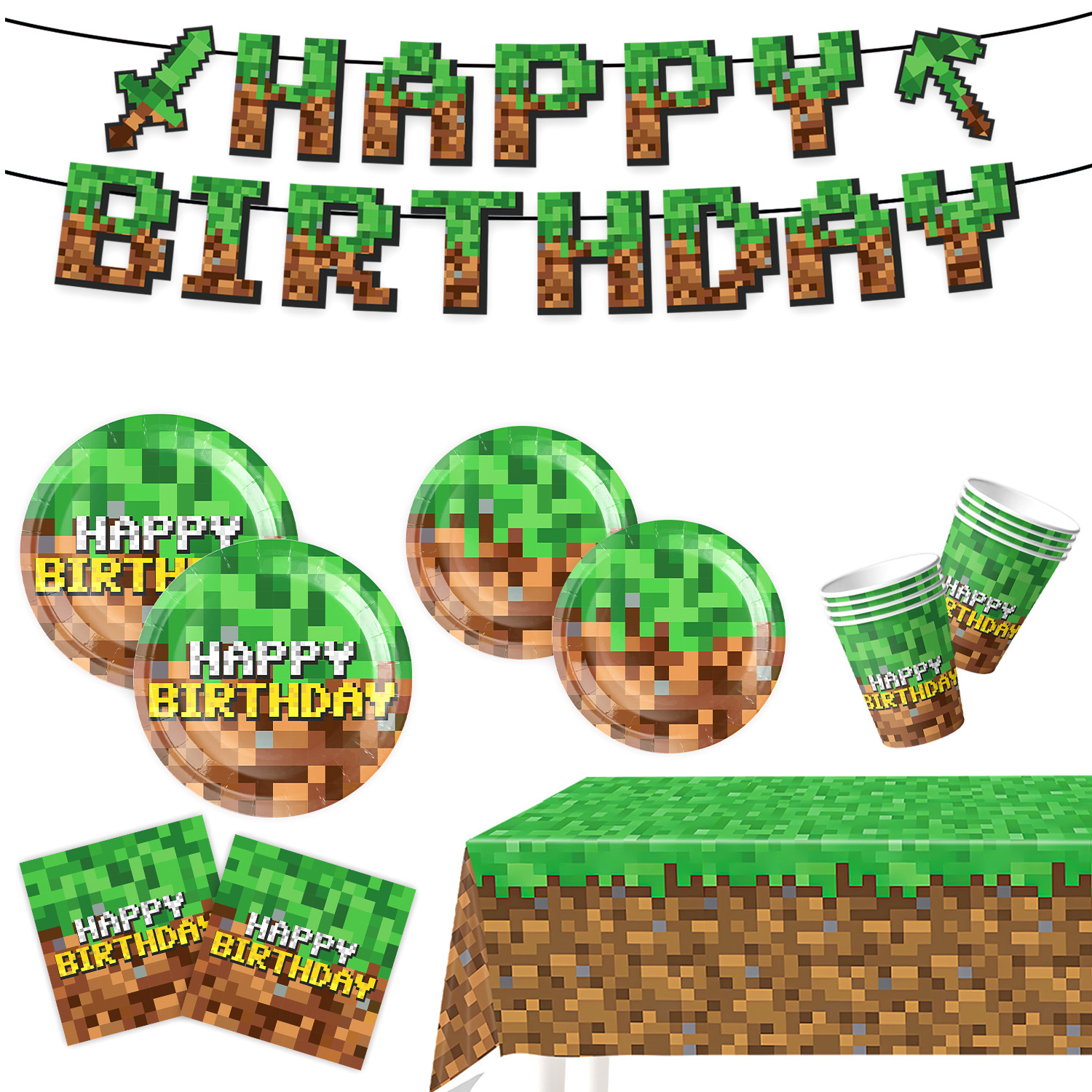 Minecraft Themed Birthday Part - Party Games No Supplies のレビューと価格