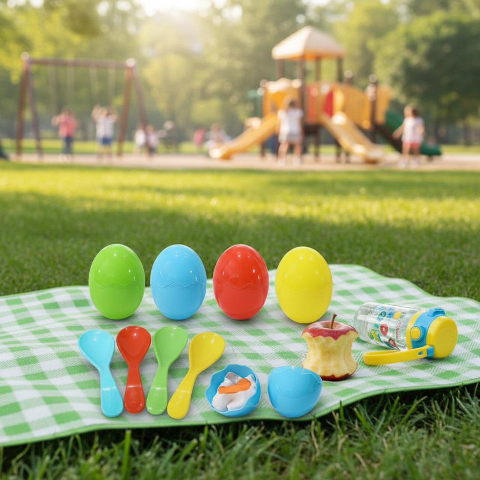 4 Sets Oval and Spoon Challeng - Party Family Games のレビューと価格