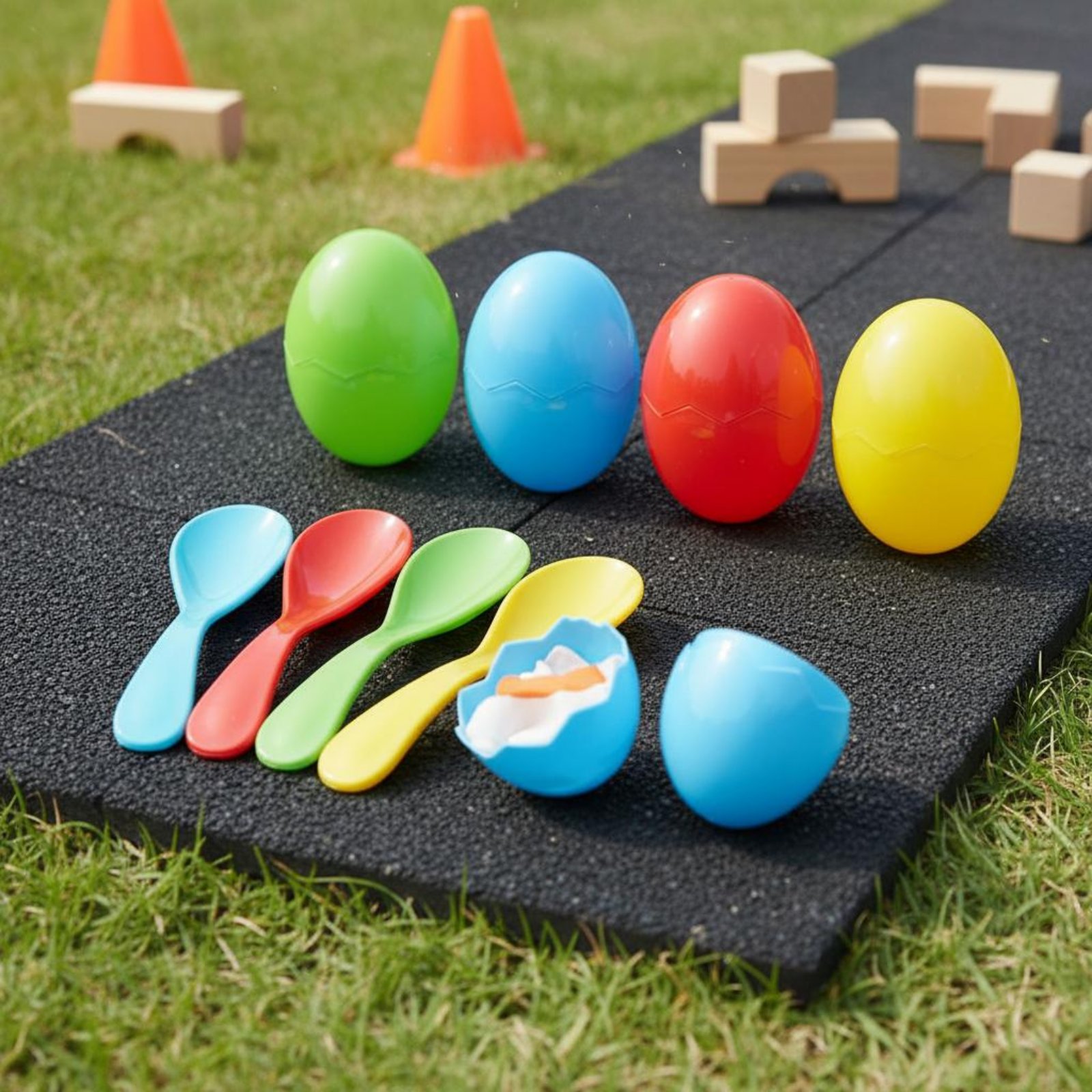 4 Sets Oval and Spoon Challeng - Party Family Games のレビューと価格
